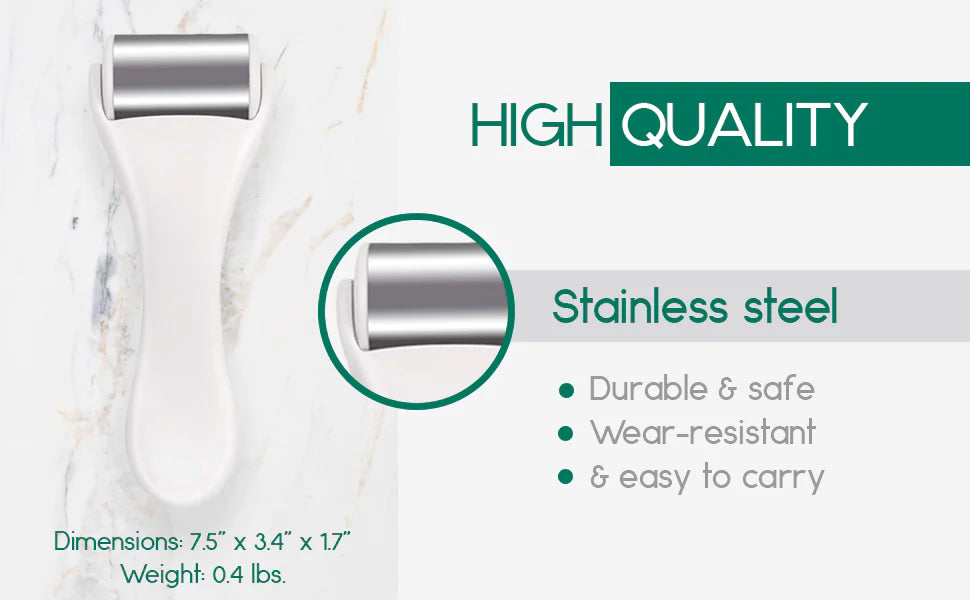 FrostGlow Ice Roller – Stainless Steel Facial & Body Massage Tool - Youvra