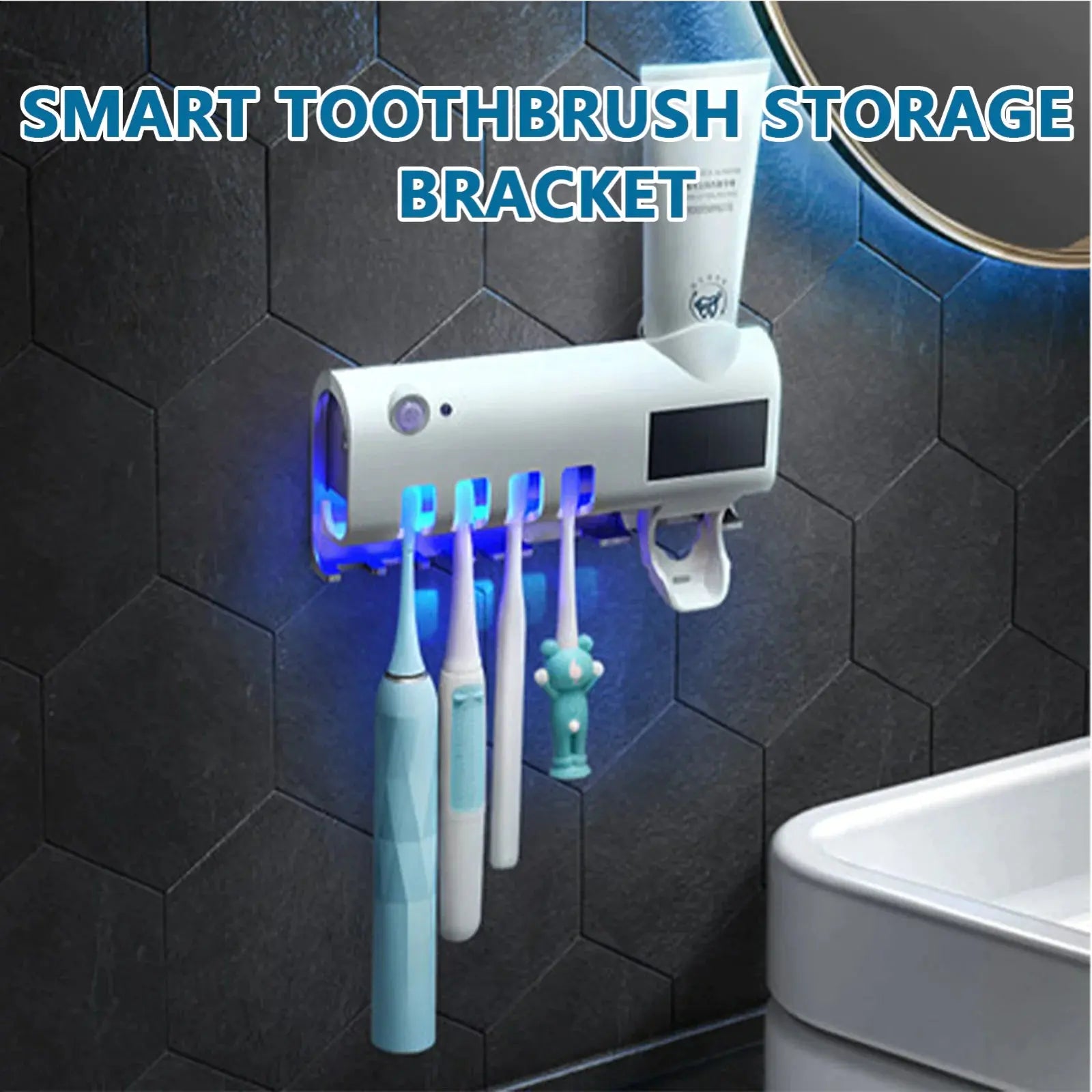 UV Sterilizing Toothbrush Holder & Paste Dispenser - Youvra