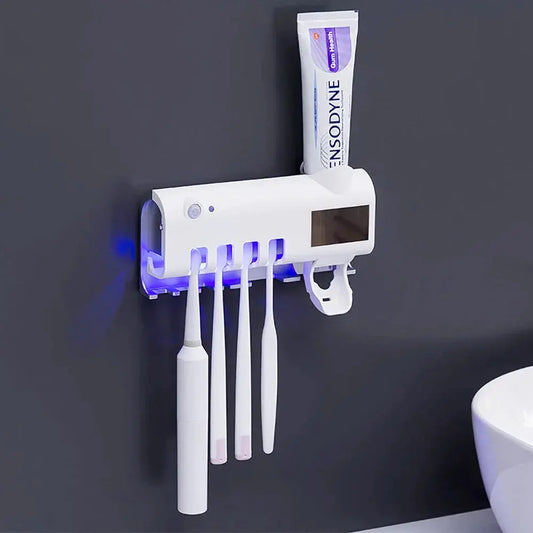 UV Sterilizing Toothbrush Holder & Paste Dispenser - Youvra