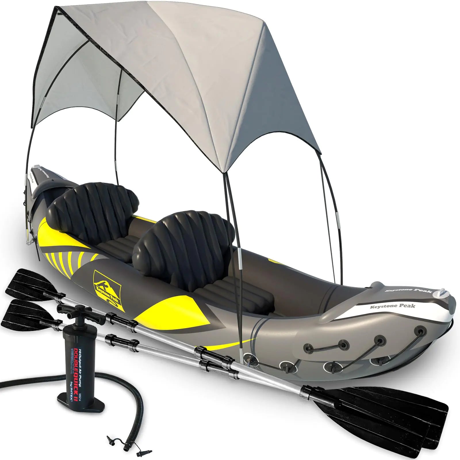 KP Dual Inflatable Kayak with Canopy - Youvra