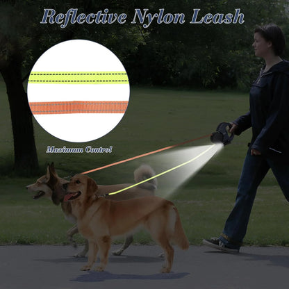 Twin Tangle-Free Retractable Dog Leash - Youvra
