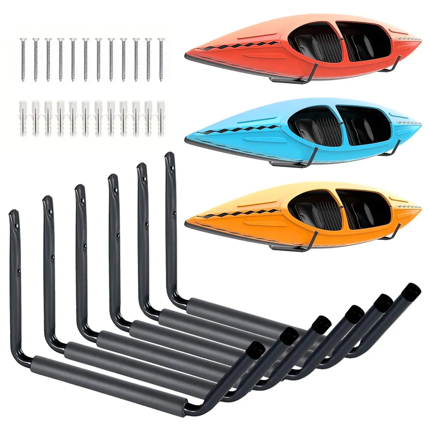 DockHaven™ Heavy-Duty Wall Mount Kayak Storage Rack - Youvra
