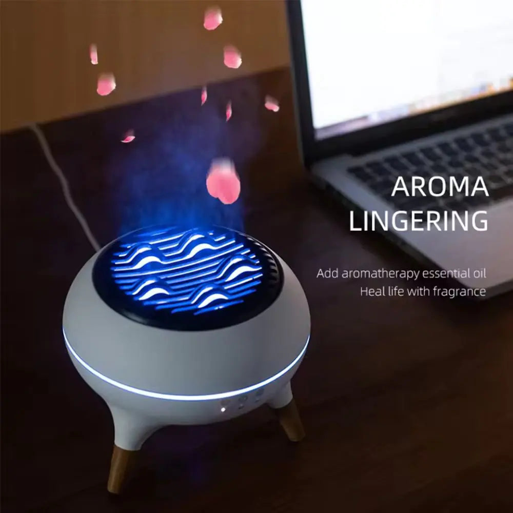 LumaFlare – Firelight Diffuser with Speaker - Youvra