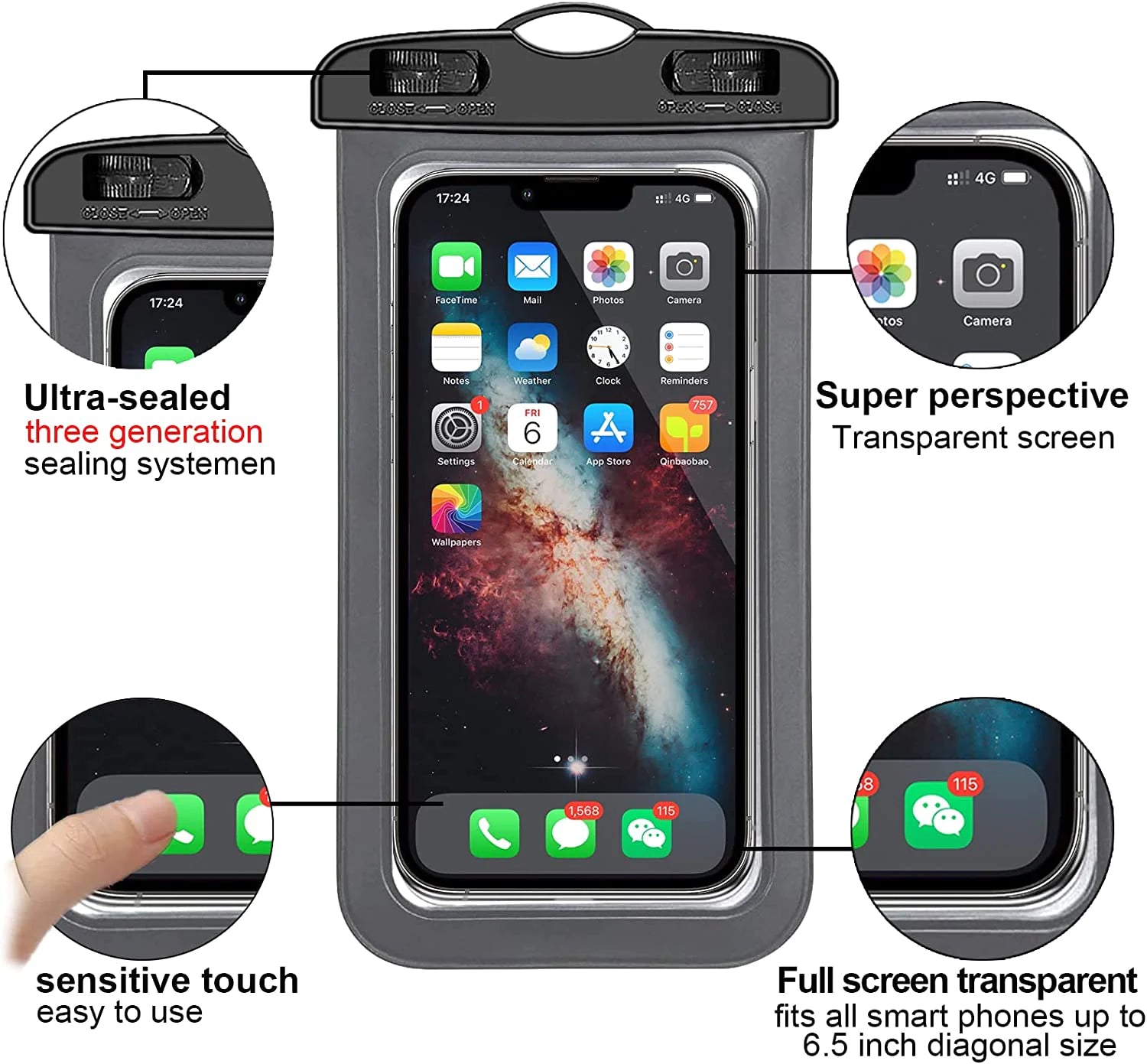 AquaShield Waterproof Floating Phone Pouch – Universal Dry Bag Case Cover for Smartphones - Youvra