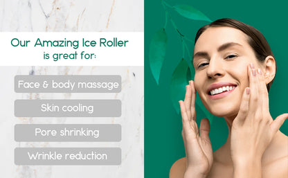 FrostGlow Ice Roller – Stainless Steel Facial & Body Massage Tool - Youvra