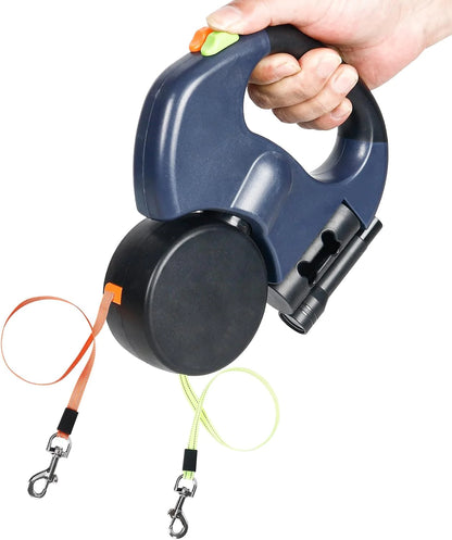 Twin Tangle-Free Retractable Dog Leash - Youvra