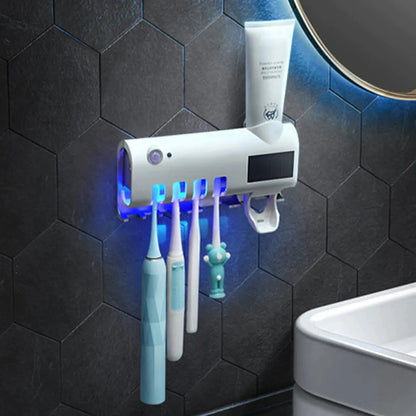 UV Sterilizing Toothbrush Holder & Paste Dispenser - Youvra