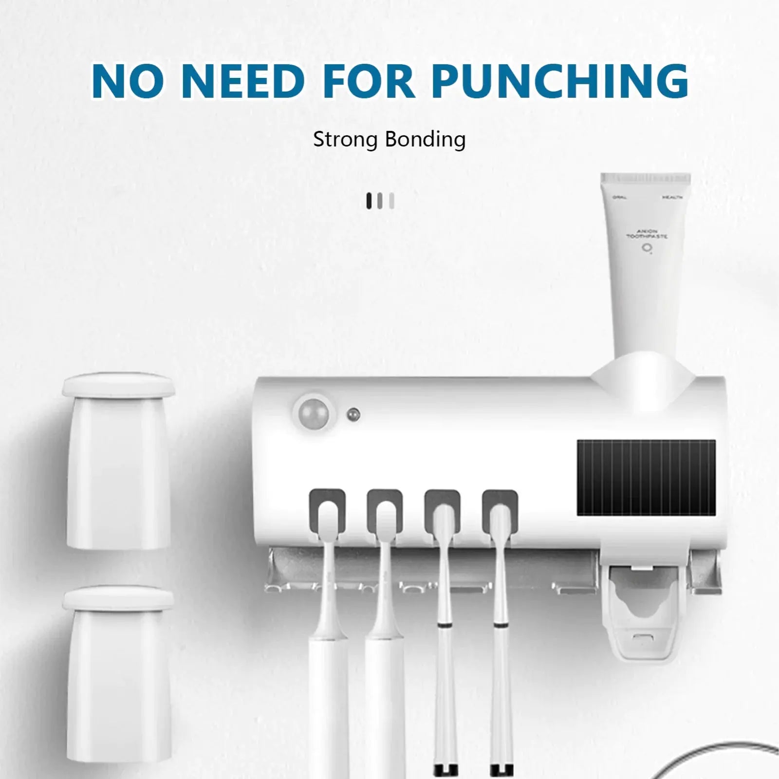 UV Sterilizing Toothbrush Holder & Paste Dispenser - Youvra