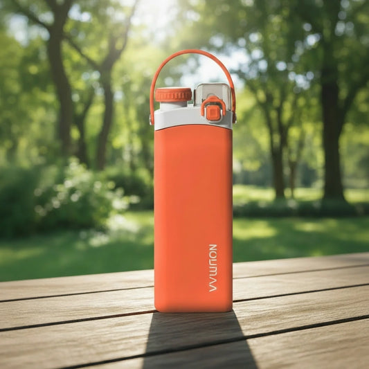 Collapsible Silicone Water Bottle with Straw – 600ml Portable, Leak-Proof, BPA-Free Travel Bottle - Youvra