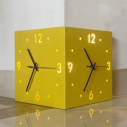 Nordic Square Modern Corner Wall Clock - Youvra