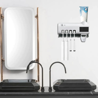 UV Sterilizing Toothbrush Holder & Paste Dispenser - Youvra