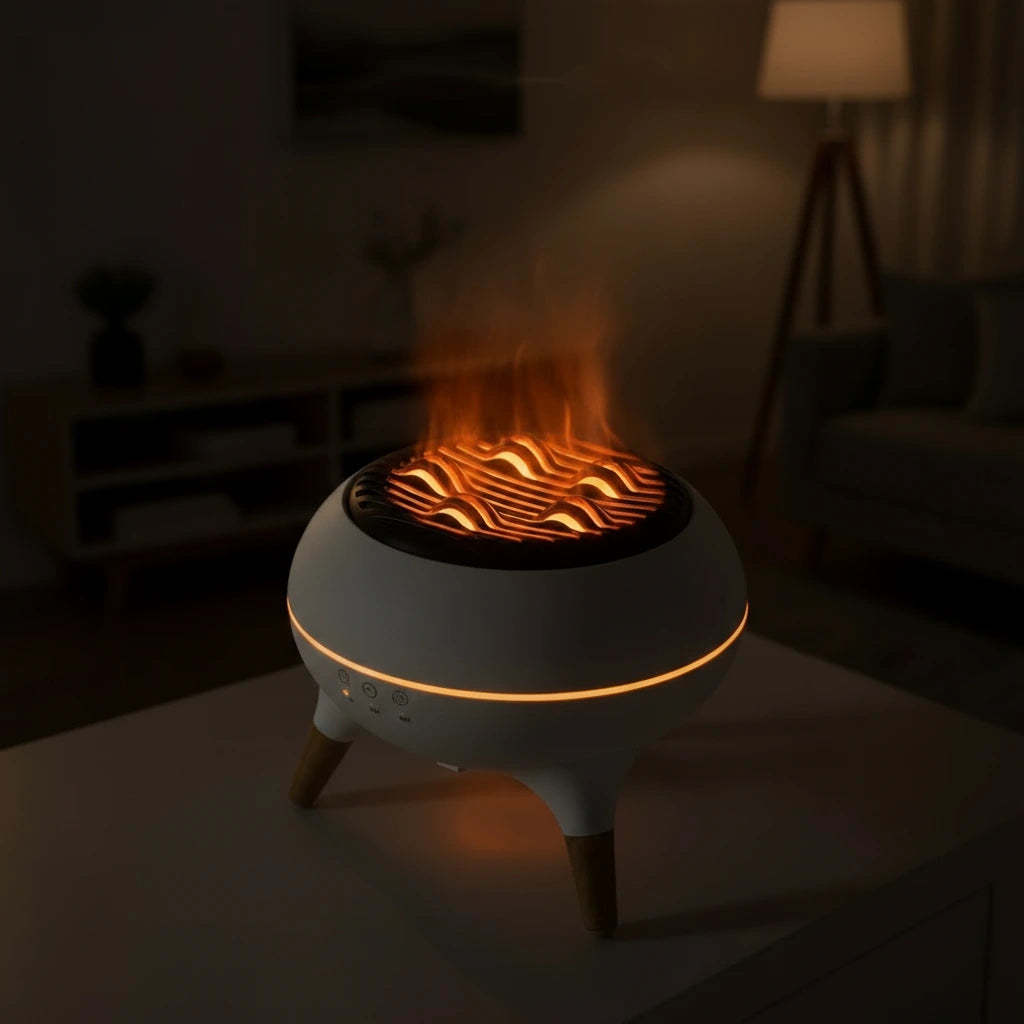 LumaFlare – Firelight Diffuser with Speaker - Youvra