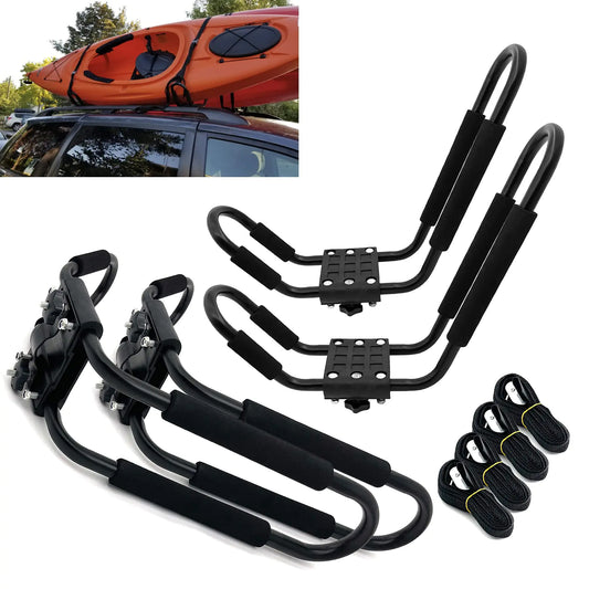 HarborLift 2-Pair Universal J-Bar Kayak Carrier Roof Racks for Cars - Youvra